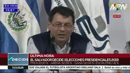 El Salvador: informa TSE sobre resultados de comicios presidenciales