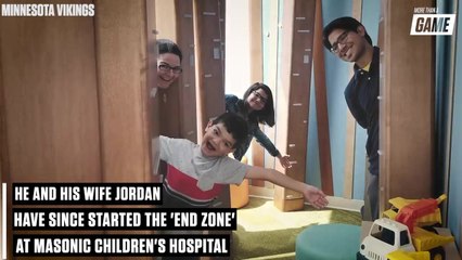 Kyle Rudolph on his children's hospital charity, 'The End Zone,' how it helps families