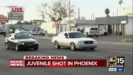 Police searching for suspect after juvenile shot near 40th Street and McDowell Road