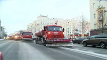 A Moscou, le déneigement ne manque pas de sel