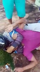 Ladrão apanhando de motoboy