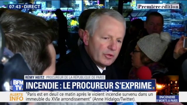Incendie à Paris: la piste criminelle privilégiée , le procureur annonce une personne en garde à vue