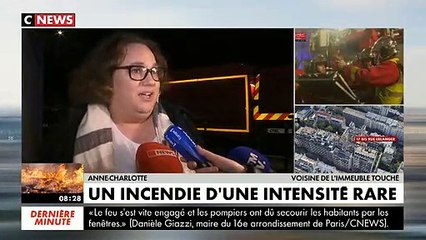 Incendie à Paris : Témoignage d'une voisine qui a assisté au sauvetage de plusieurs personnes durant l'incendie du 5 Février