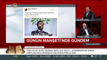 Demirtaş Nobel Barış Ödülü'ne önerildi
