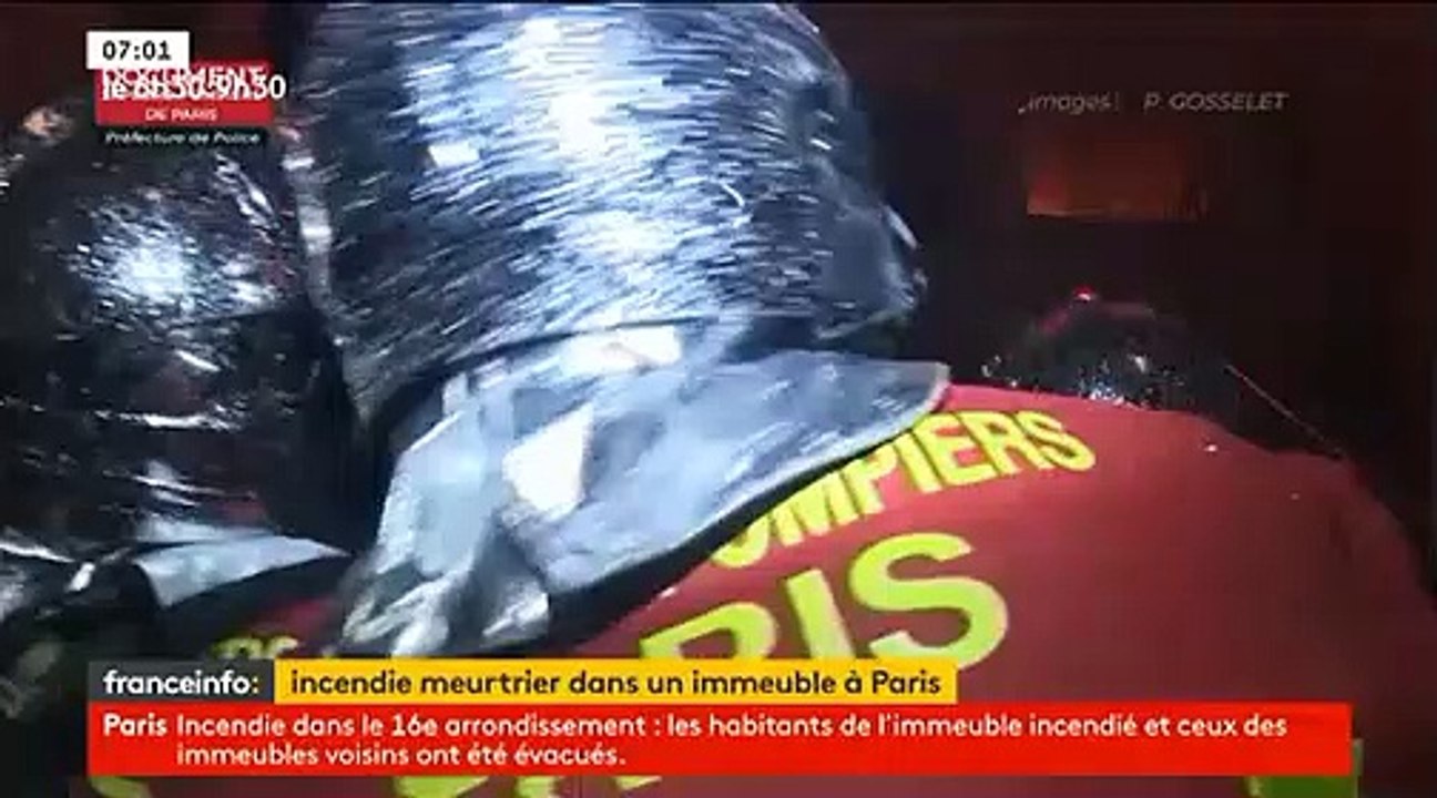 Sous le choc, cette jeune fille raconte comment elle a échappé au dramatique incendie à Paris XVI