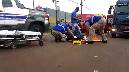 Carro e moto se envolvem em colisão no S. Cristóvão