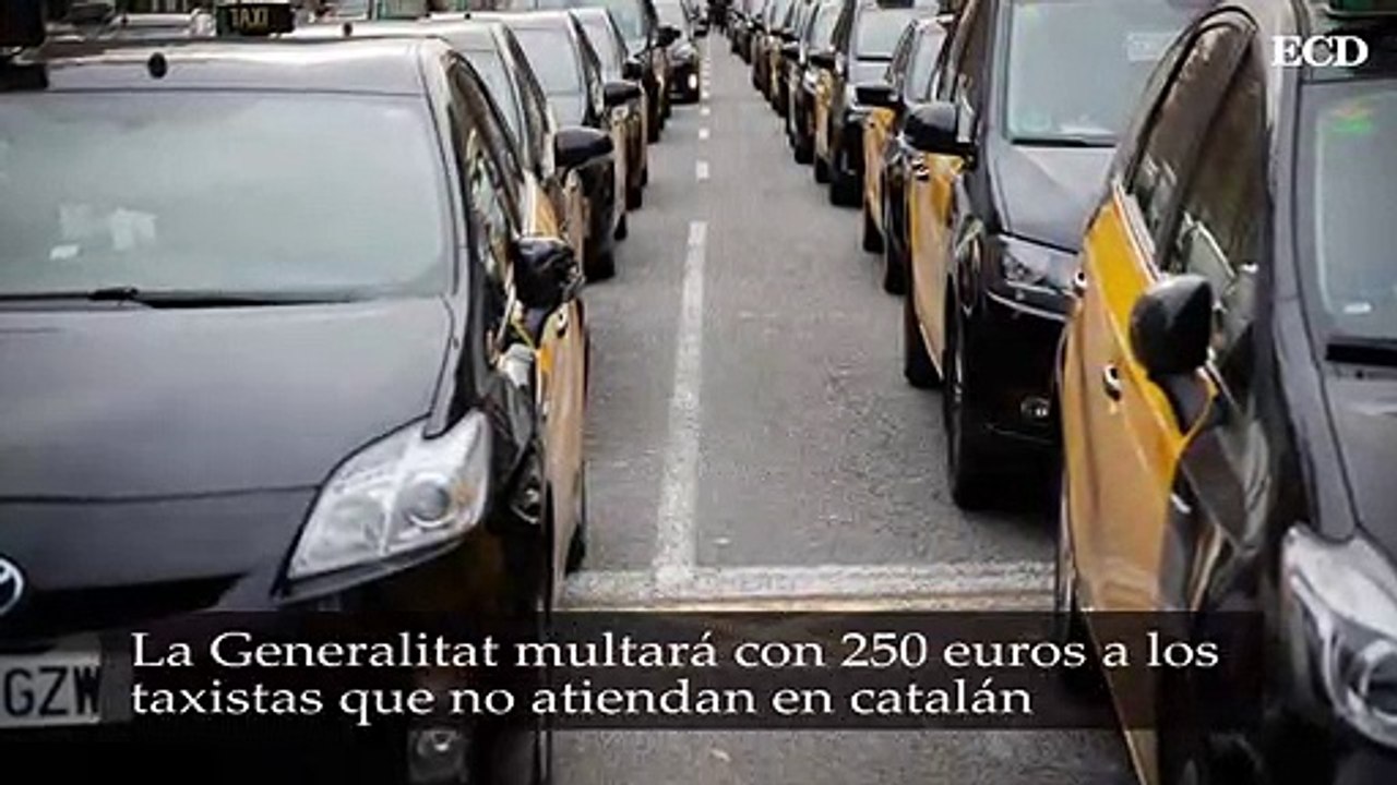 La Generalitat multará con 250 euros a los taxistas que no atiendan en catalán
