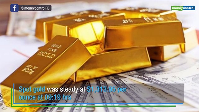 Gold prices near one-week lows as investors turn to riskier assets