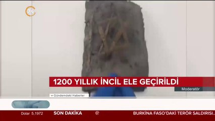 1200 yıllık İncil ele geçirildi