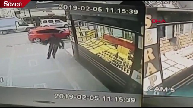 Soygunculara cam temizleme spreyi ile direndi