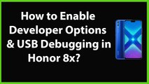 How to Enable Developer Options and USB Debugging in Honor 8X?