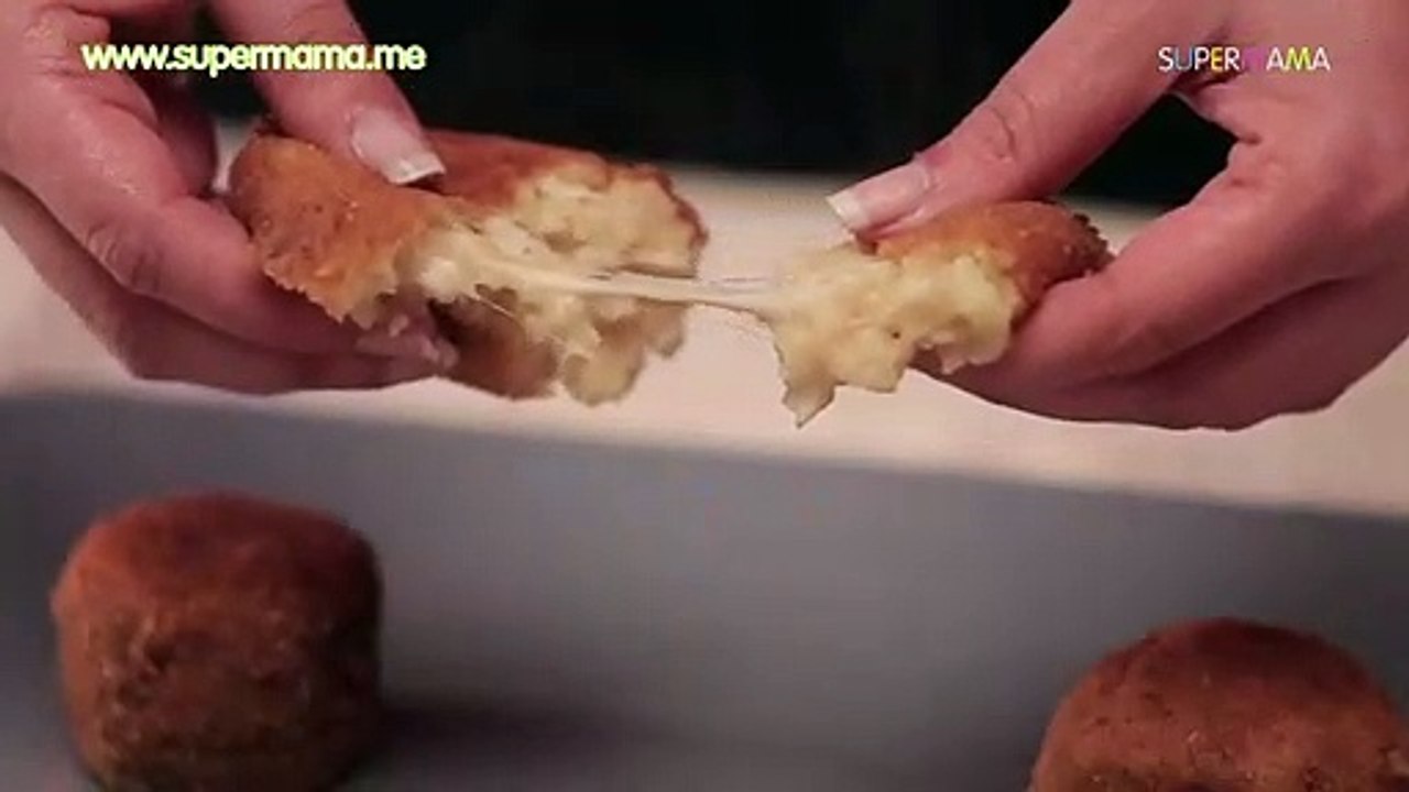 طريقة عمل  كرات البطاطس بالجبن