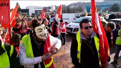 Saint-Avold : la manifestation départementale de la CGT commence