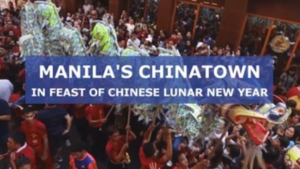 Manila's Chinatown in feast of Chinese Lunar New Year