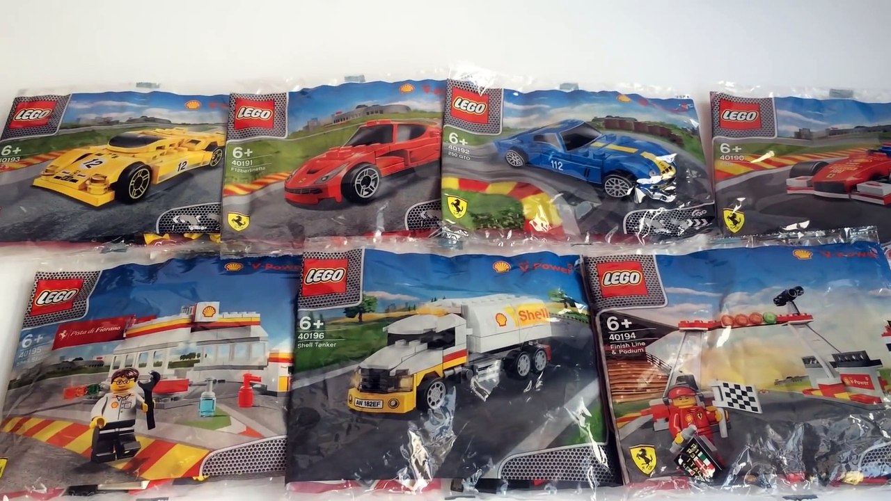 Lego Shell 2014 V Power Collection Ferrari F12 berlinetta, 250 GTO, F138,  512 S 40190 40191 40192 40 - video Dailymotion