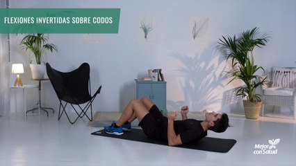 Flexiones invertidas sobre codos (hombre)_