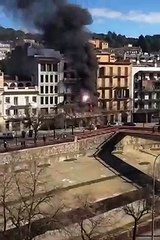 Incendi al carrer del Carme de Girona