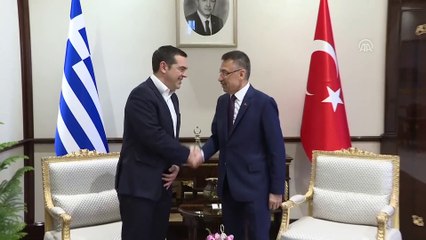 Cumhurbaşkanı Yardımcısı Oktay, Çipras'ı resmi törenle karşıladı (2) - ANKARA