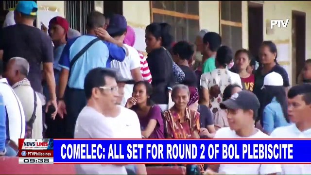 Comelec: All set for round 2 of BOL plebiscite