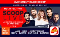 SCOOP Live : Amir, Vitaa, Slimane, Jérémy Frerot, Keen'V, Diva Faune... Suivez le concert en direct du centre commercial de la Part-Dieu