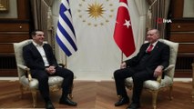 Cumhurbaşkanı Recep Tayyip Erdoğan, Yunanistan Başbakanı Aleksis Çipras'ı kabul etti