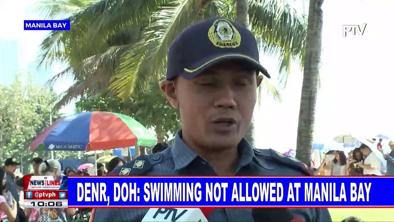 DENR, DOH: Swimming not allowed at Manila Bay