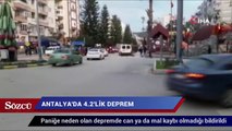 Antalya'da 4.2 büyüklüğünde deprem