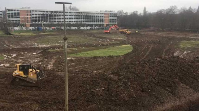 Début du chantier de la Maison Administrative Provinciale a Salzinnes