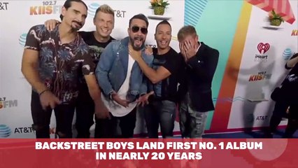 The Backstreet Boys Hit Number 1 Again After 20 Years