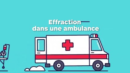 Deux hommes entrent par effraction dans une ambulance et causent des dégâts considérables !