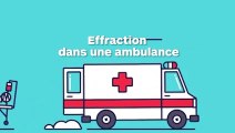 Deux hommes entrent par effraction dans une ambulance et causent des dégâts considérables !