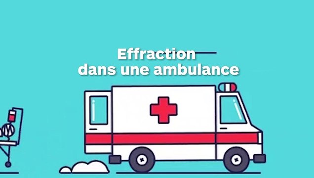 Deux hommes entrent par effraction dans une ambulance et causent des dégâts considérables !