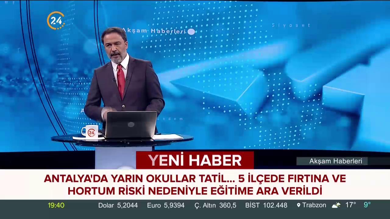 Antalya'da okullar tatil