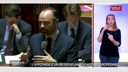 Edouard Philippe « entend » le risque d’organiser un référendum le jour des européennes