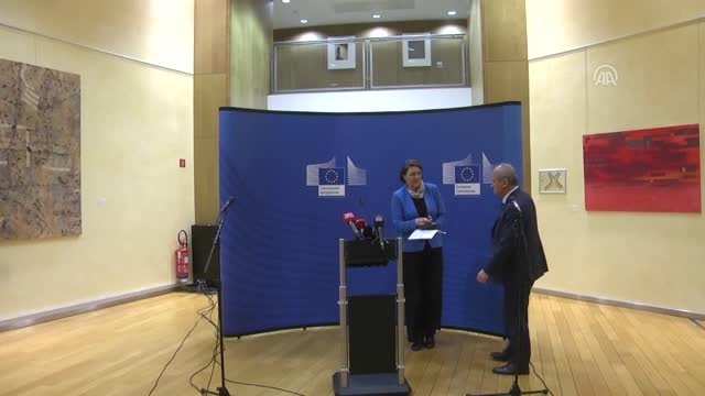 Bakan Turhan - AB Komisyonu Üyesi Bulc Ortak Basın Toplantısı - Brüksel