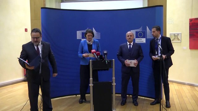 Bakan Turhan - AB Komisyonu Üyesi Bulc ortak basın toplantısı - BRÜKSEL
