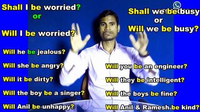 Learn English Grammer Day-35|| Use of shall will+be+other words in Interrogative Sentences