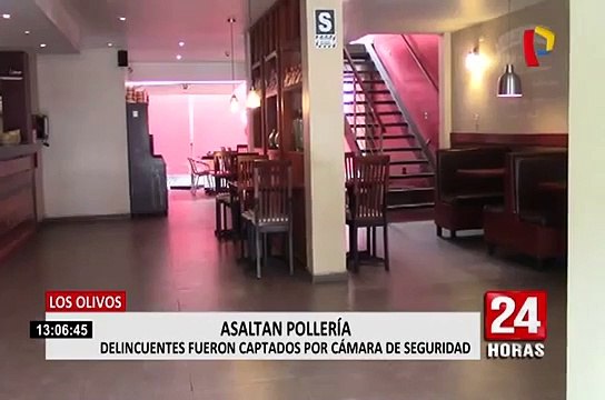 Local de pollería es asaltado durante la madrugada en Los Olivos