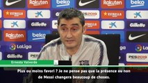 Barça - Valverde : ''Plus ou moins favori avec ou sans Messi ? Ça ne changera pas grand chose''