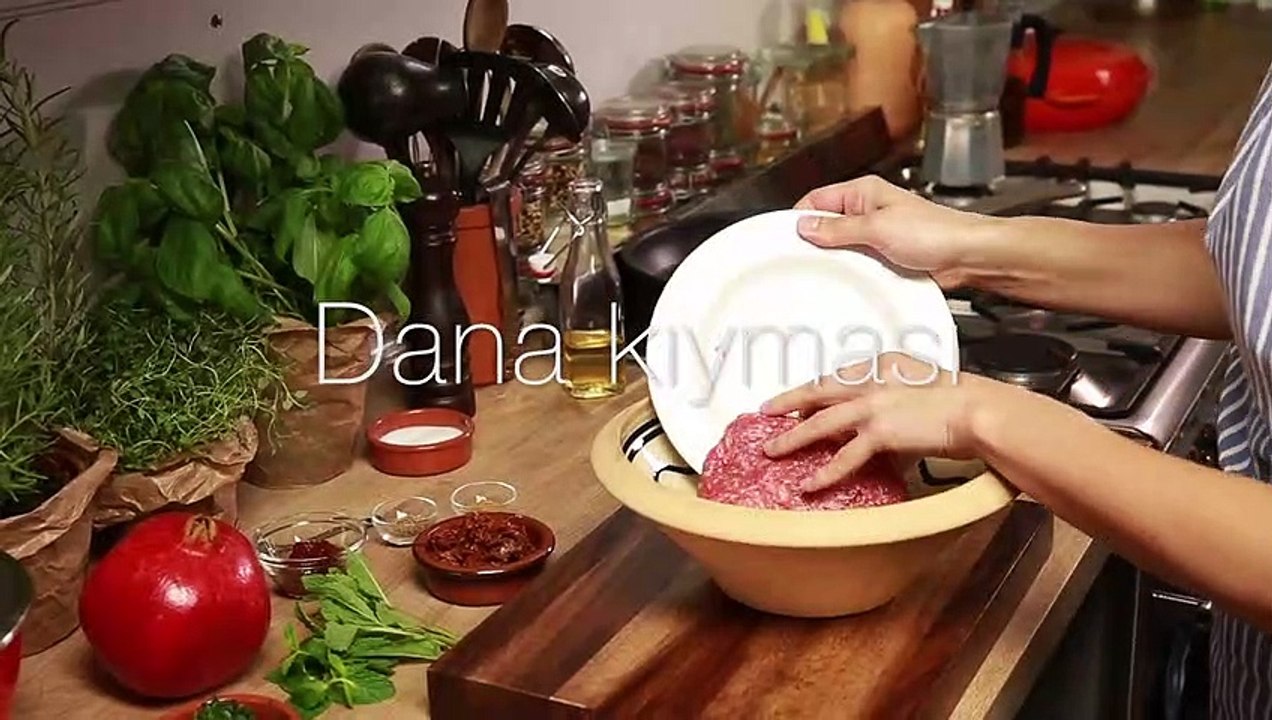 Naneli narli yogurtlu kiyma kebabi