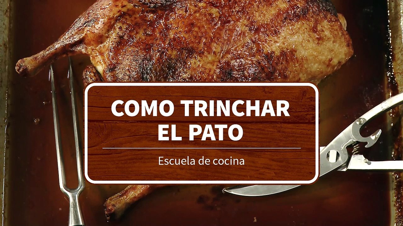 como trinchar el pato