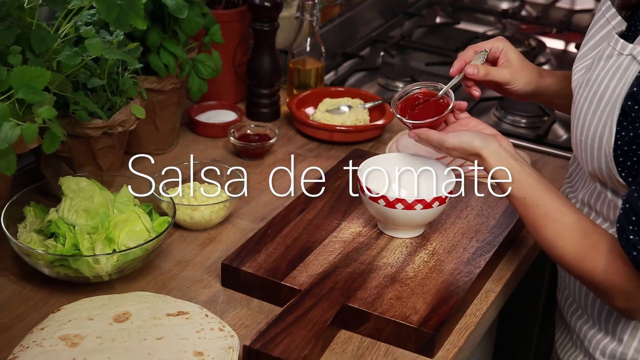 Wraps De Fiesta Con Crema De Queso Y Pechuga De Pavo