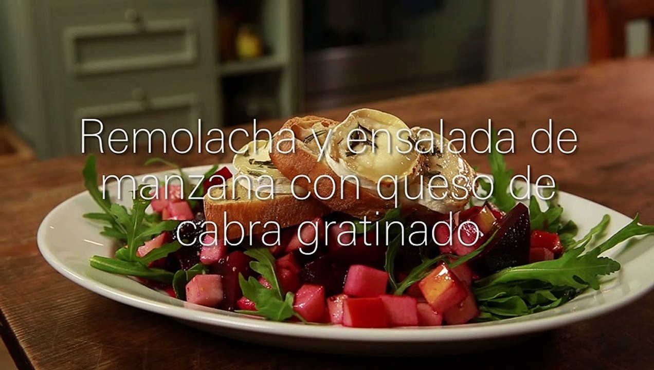 Remolacha y ensalada de manzana