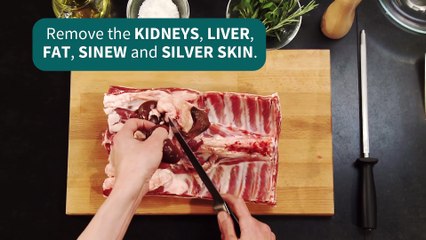 preparing saddle of lamb