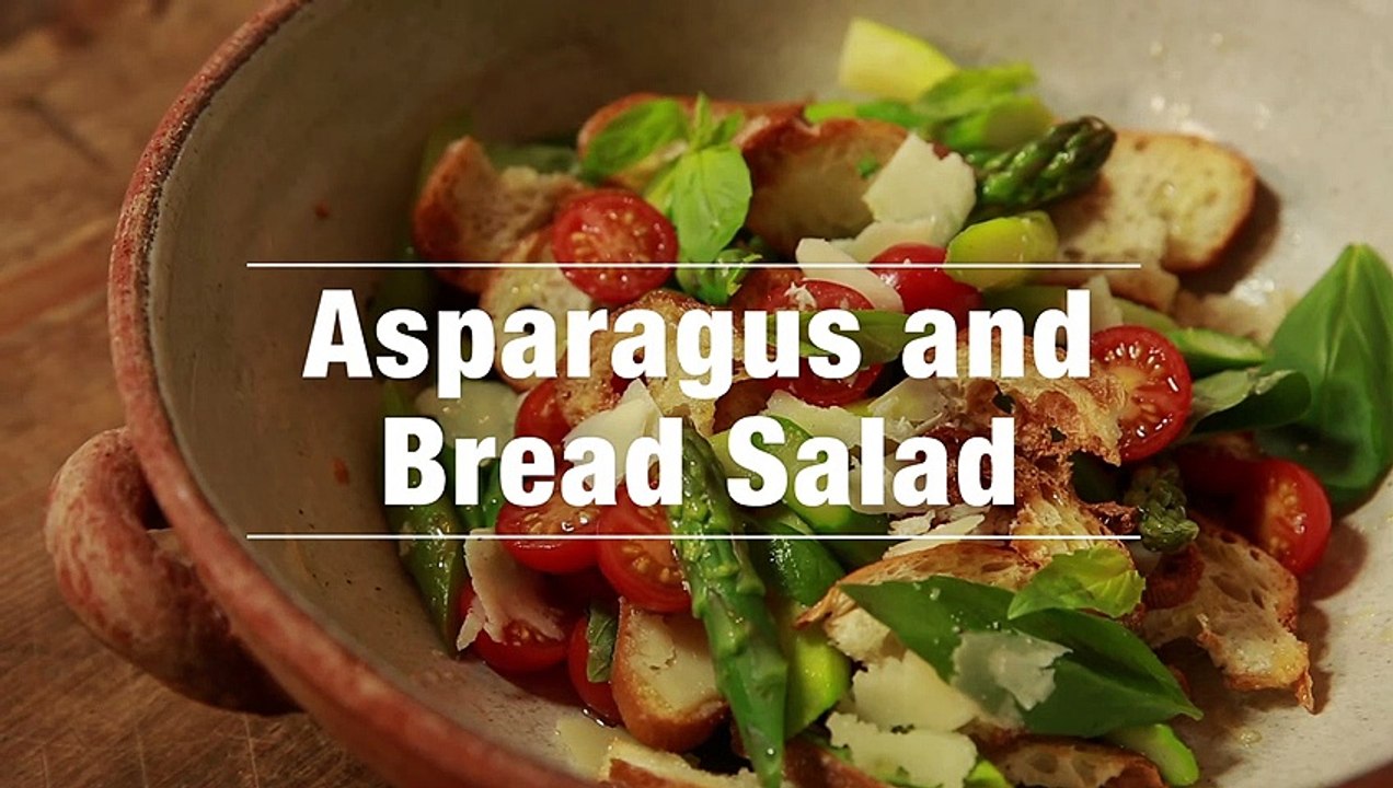 Asparagus and Bread Salad