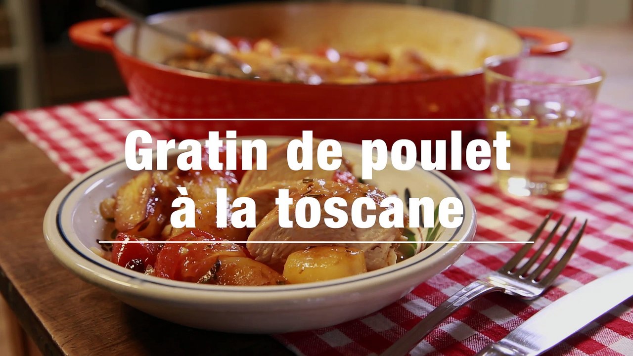 Gratin poulet toscane
