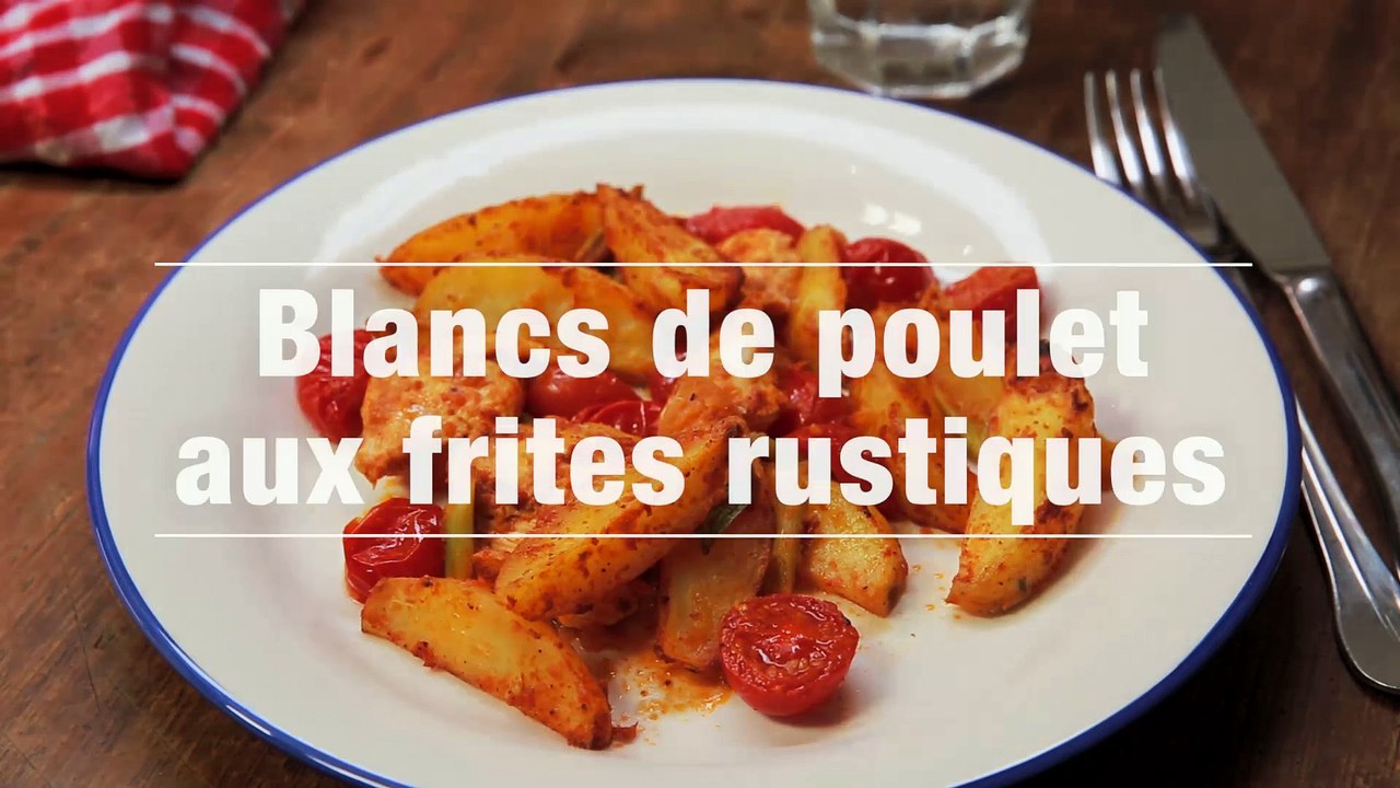 Blancs De Poulet Aux Frites Rustiques