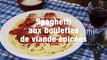 Spaghetti Aux Boulettes De Viande Epicees