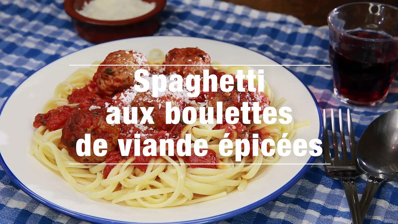 Spaghetti Aux Boulettes De Viande Epicees