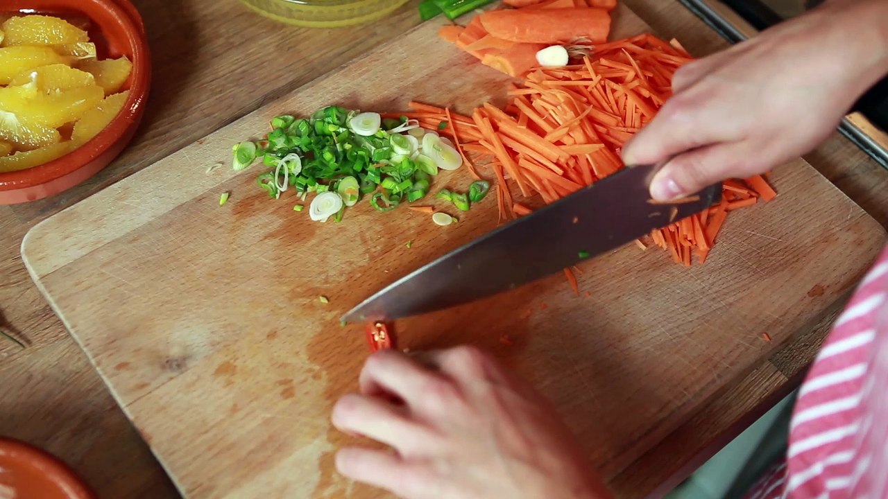 Putengeschnetzeltes mit Karotten-Orangen-Sauce Rezept
